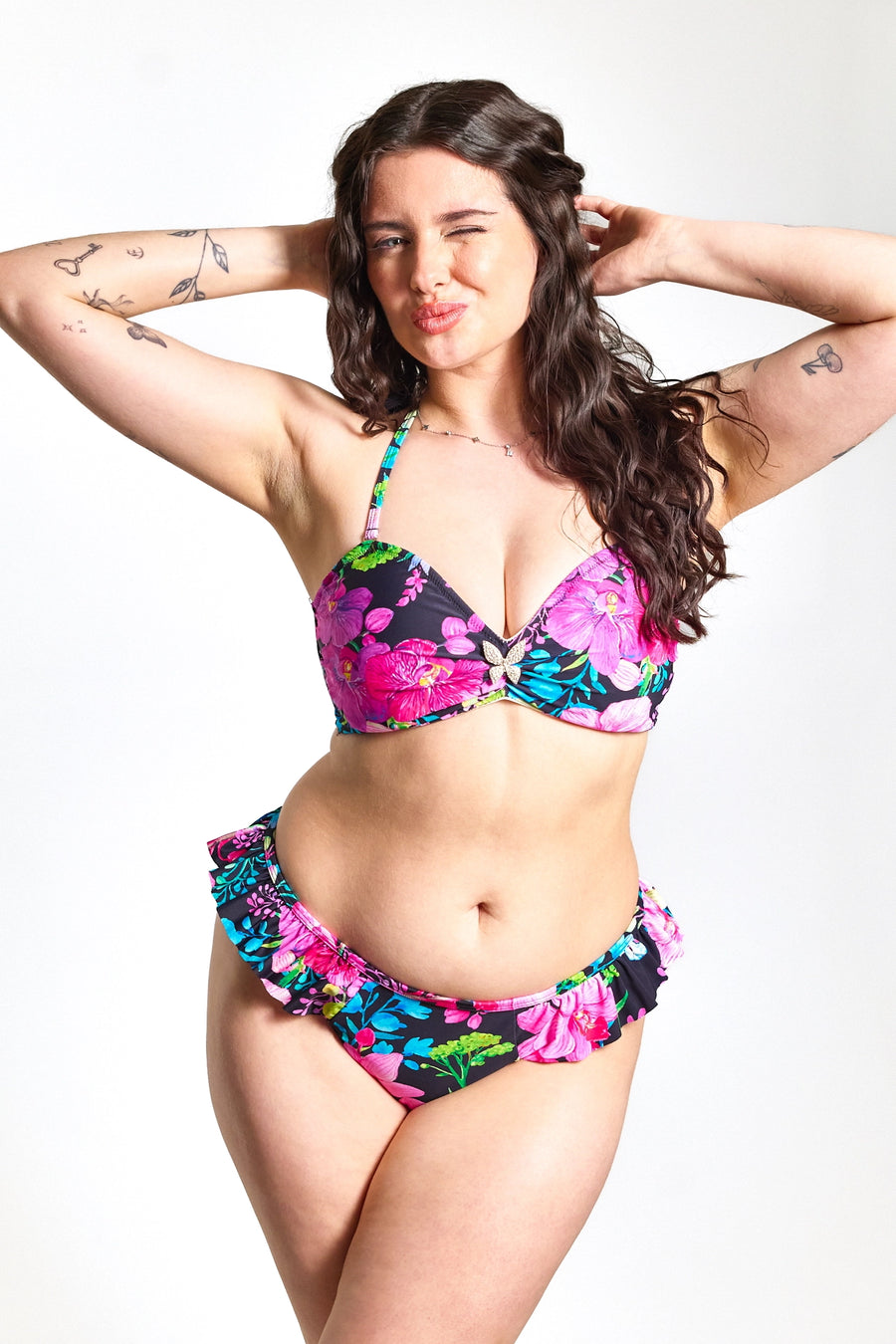 The Butterfly Bikini Top With Adjustable Back Straps