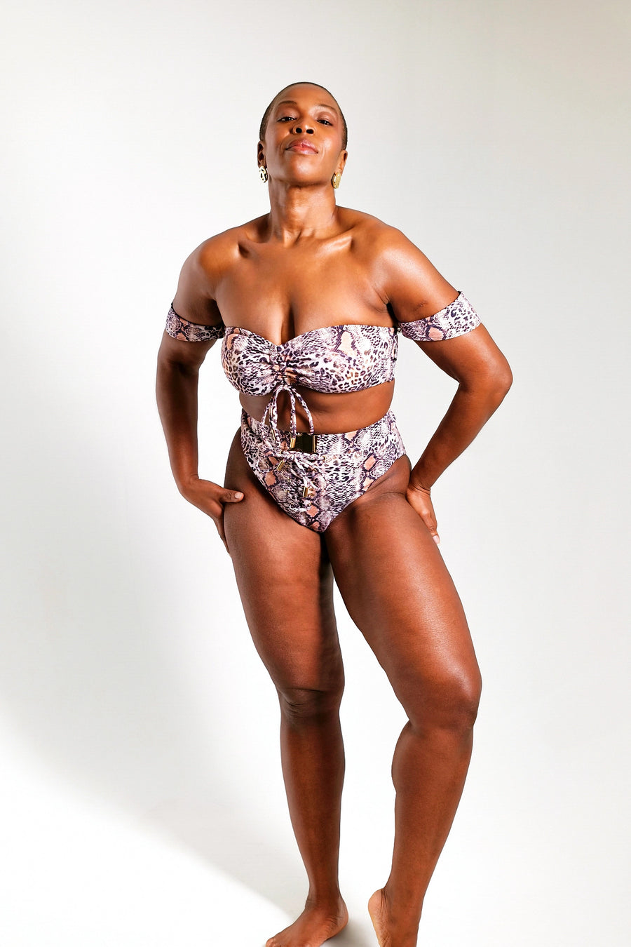 The Artemis Bandeau Top With Adjustable Drawcords