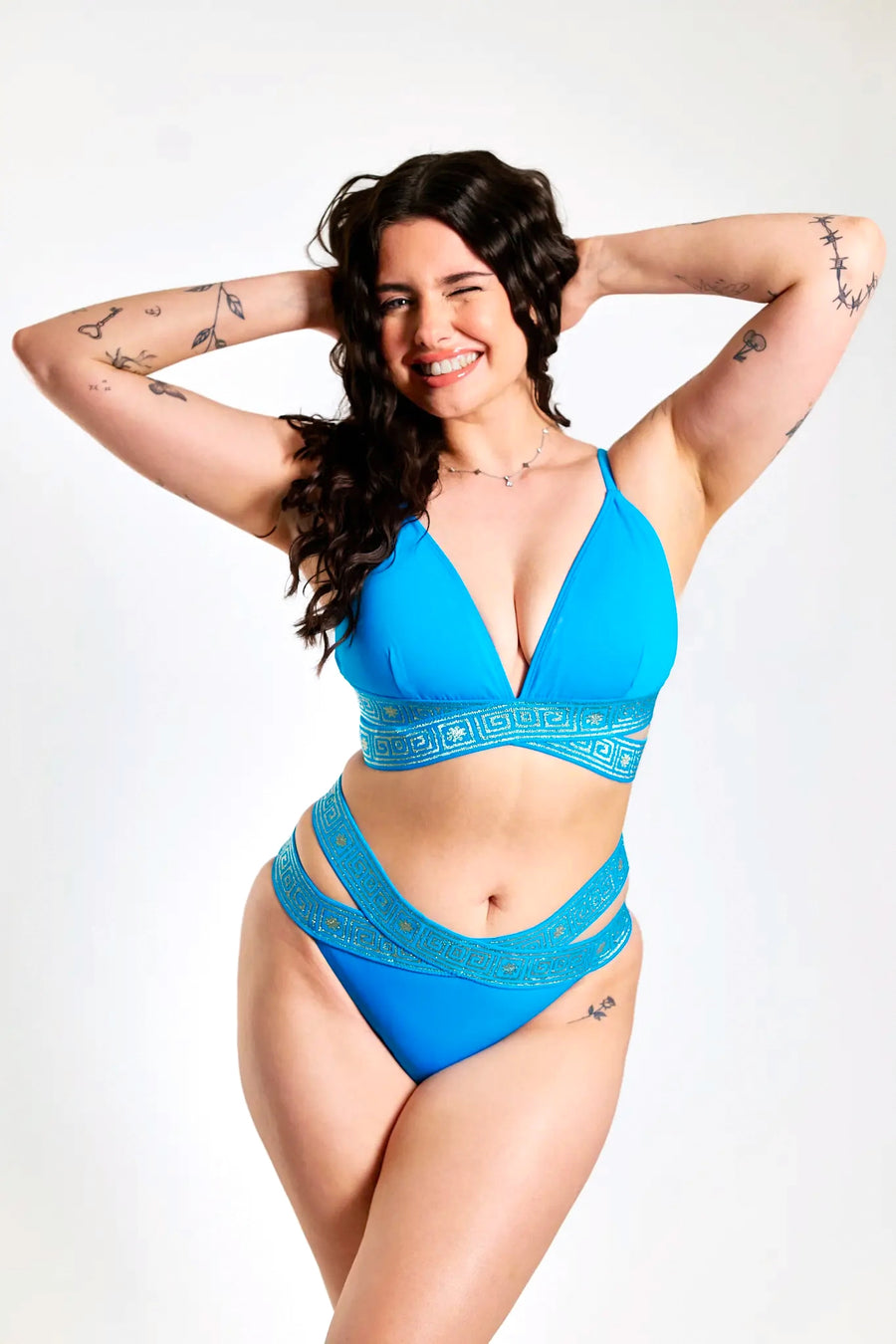The Blue Mosaic Sculpting Bikini Bottoms
