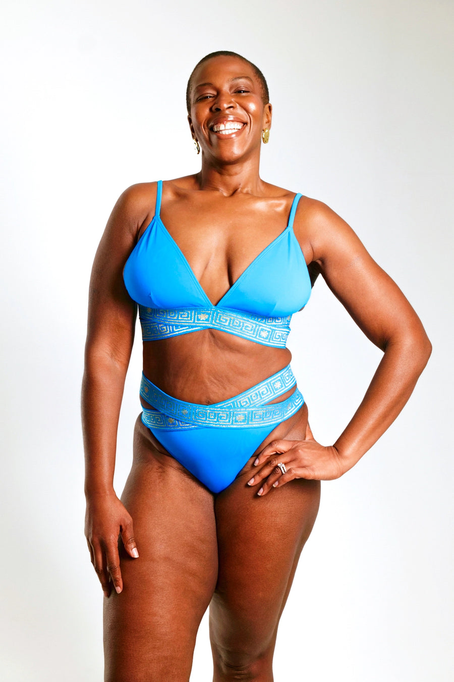The Blue Mosaic Sculpting Bikini Bottoms