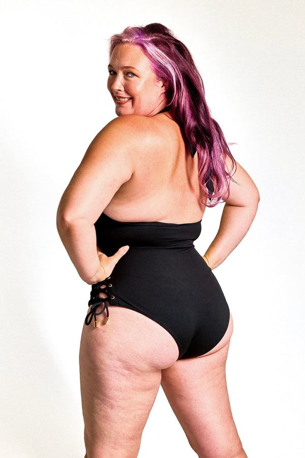 Award-Winning Lace Me Up Sculpting Swimsuit - 18-20