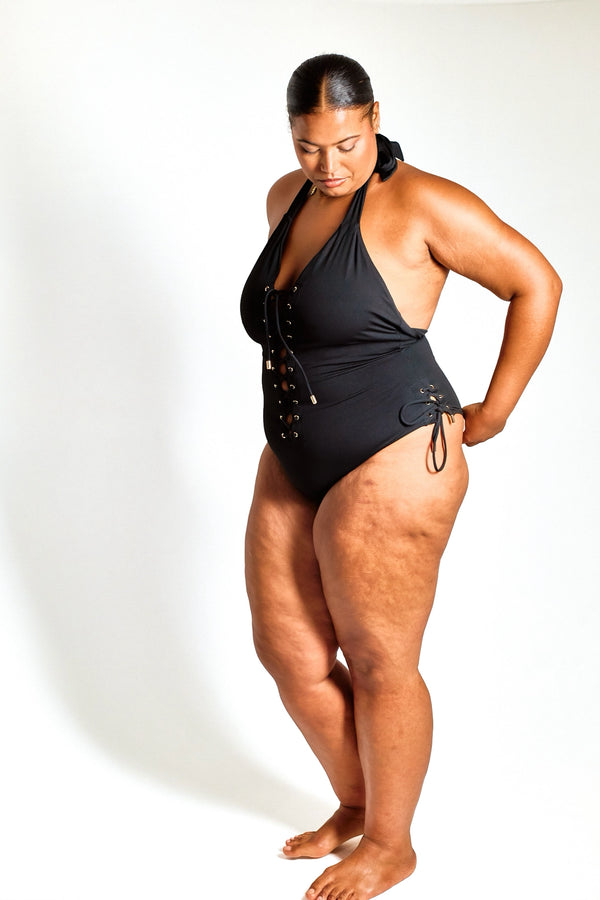 Award-Winning Lace Me Up Sculpting Swimsuit - 20-22