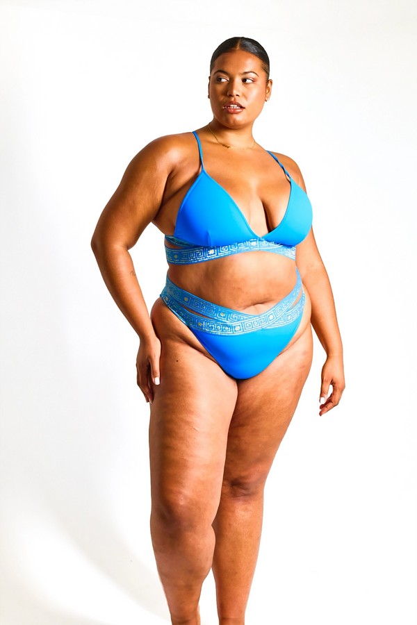 The Blue Mosaic Bikini Bottoms - 18-20
